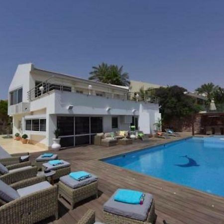 אילת Villa With Heated Pool And Jacuzzi Sea View 300M Front Of The Beach מראה חיצוני תמונה