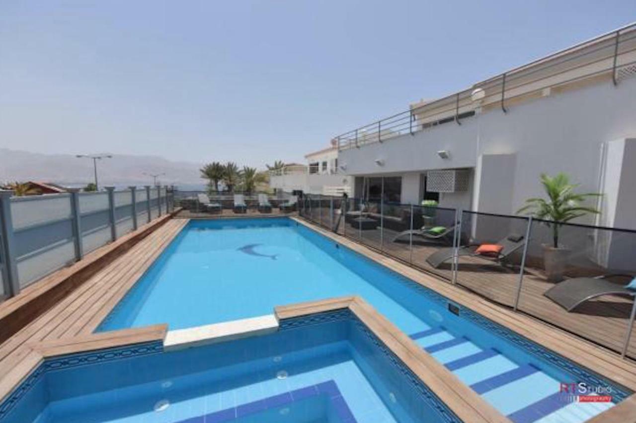 אילת Villa With Heated Pool And Jacuzzi Sea View 300M Front Of The Beach מראה חיצוני תמונה