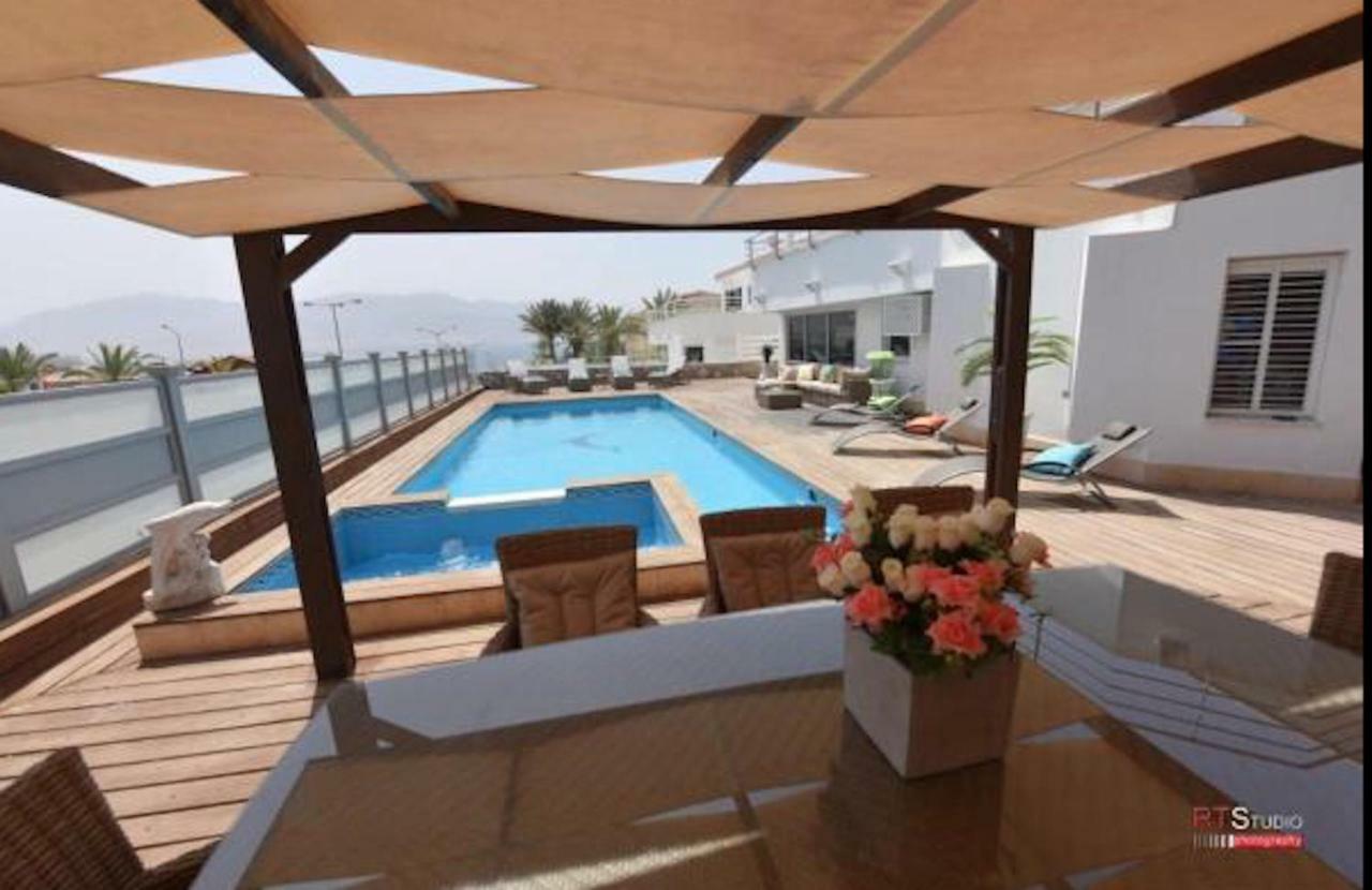 אילת Villa With Heated Pool And Jacuzzi Sea View 300M Front Of The Beach מראה חיצוני תמונה